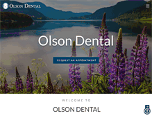 Tablet Screenshot of olsondental.com